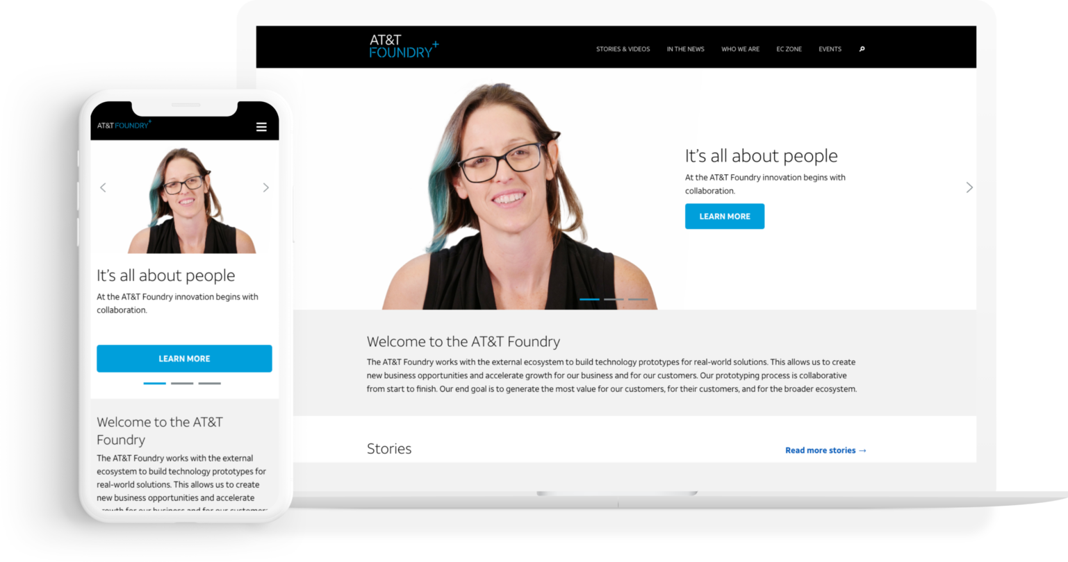at&t foundry's home page'