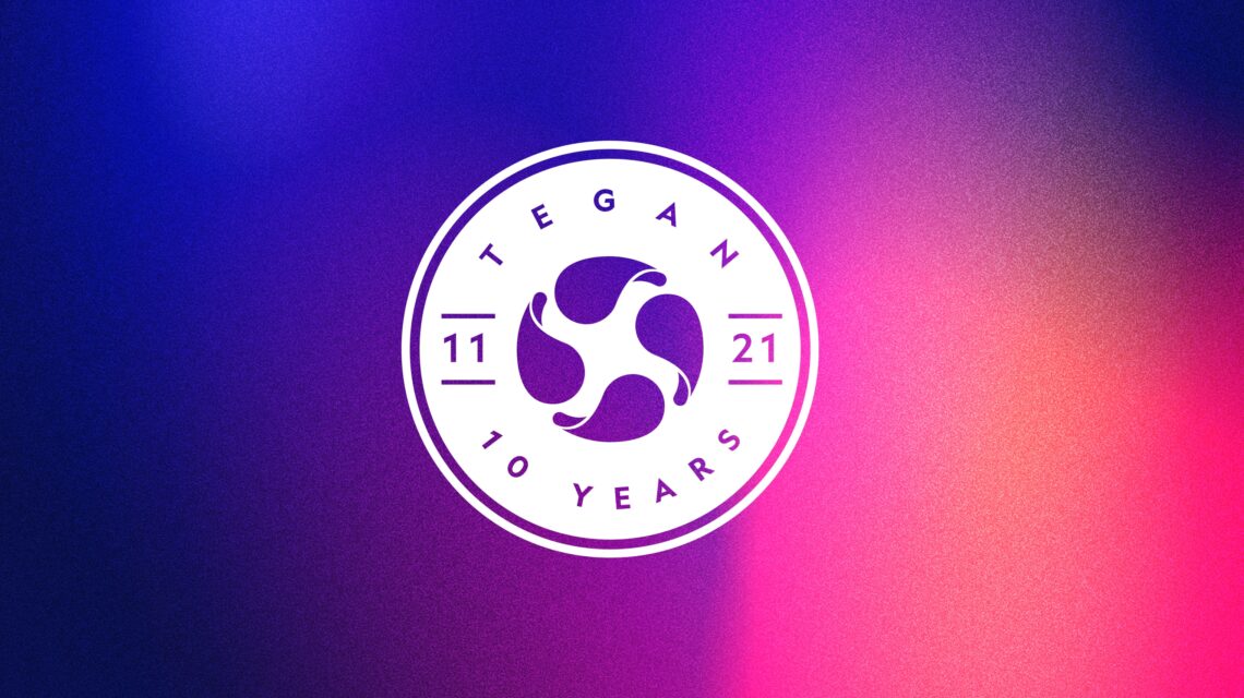 Tegan 10 year logo